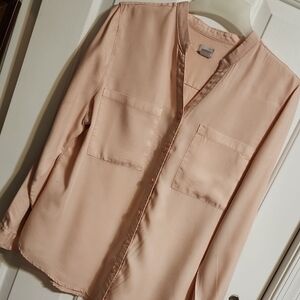 Chico's 2 (Size L/12) Soft Pink Blouse